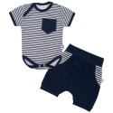 2-dílná letní bavlněná souprava New Baby Perfect Summer modrá