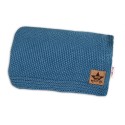 Baby Nellys Luxusní bavlněná deka, dečka BASIC, 80x90cm - navy