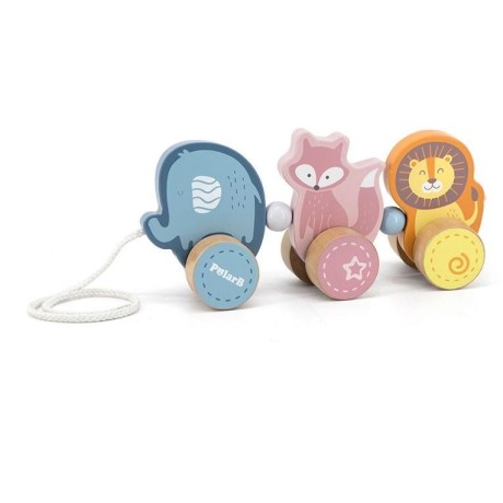 Dřevěná tahací hračka na šňůrce Viga Zoo