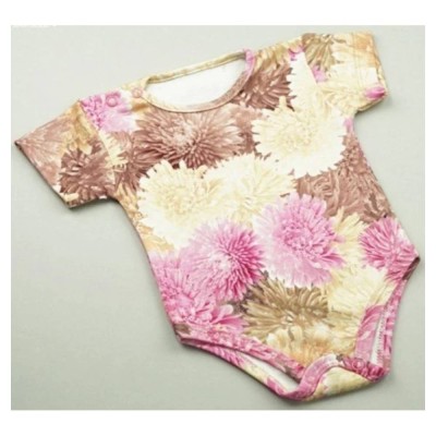 Body kr. rukáv Astry, bavlna, zapínání u krku, Mrofi, růžová/ecru