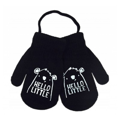 YO! Zimní chlapecké rukavičky se šňůrkou Hello Little -...