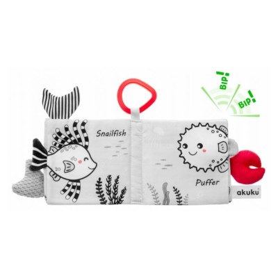 Kontrastní, edukační knížka Akuku, Delfín