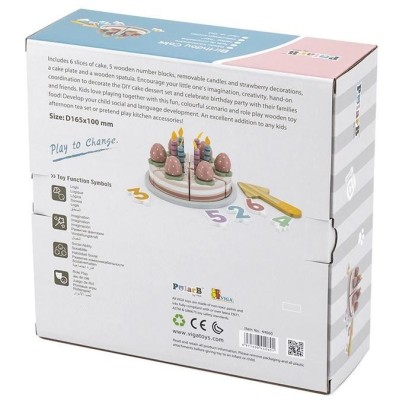 Dřevěný narozeninový dort Viga