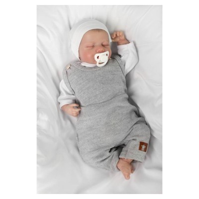 Pletené láclové kalhoty Boy Star, Baby Nellys, šedé