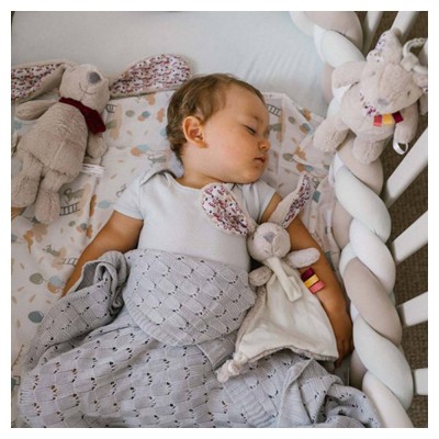 Plyšová hračka/přítulníček RABBIT MILLY s držákem na dudlík BabyOno, krémová