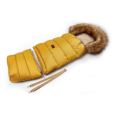 Zimní fusak Jasmine s kožíškem medový