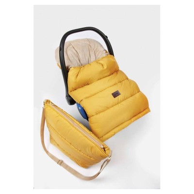 Zimní fusak Jasmine s kožíškem smaragdový