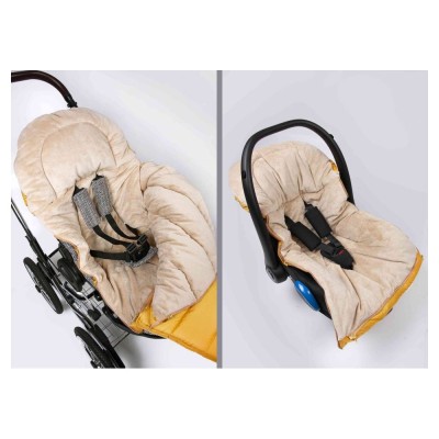 Zimní fusak Jasmine s kožíškem černý