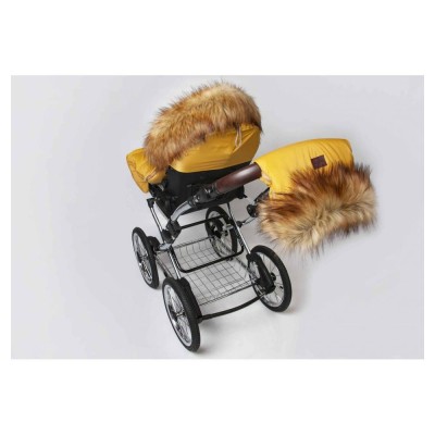 Zimní fusak Jasmine s kožíškem černý