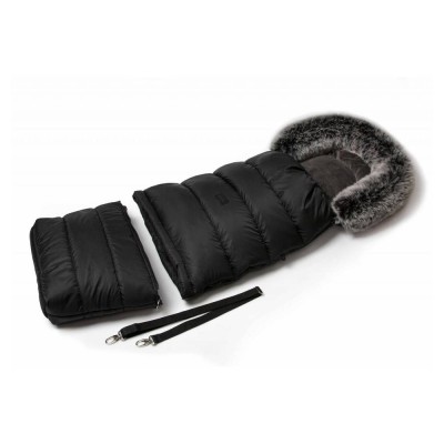 Zimní fusak Jasmine s kožíškem černý