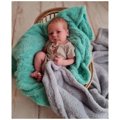 Jemná fleecová dečka BocioLand 80 x 100 cm - šedá