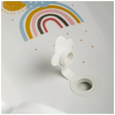 Dětská vanička s výpustí, 84 cm Rainbow, Baby Nellys - bílá