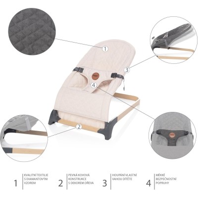 ZOPA Lehačka Miura, Diamond Beige Diamond Beige