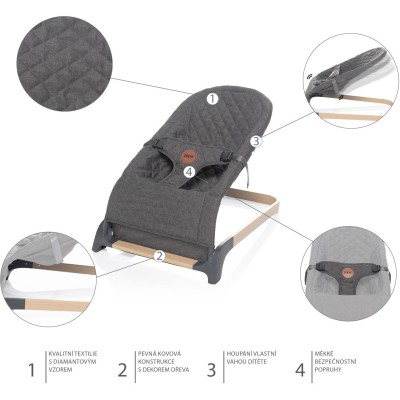 ZOPA Lehačka Miura, Diamond Grey Diamond Grey