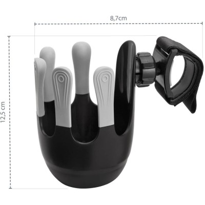 ZOPA Flexibilní držák na pití, Black Black