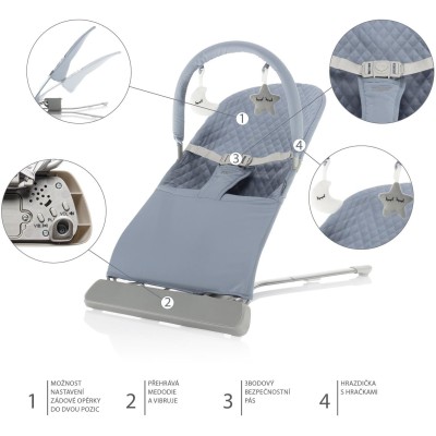 ZOPA Lehačka Siesta, Diamond Blue Diamond Blue