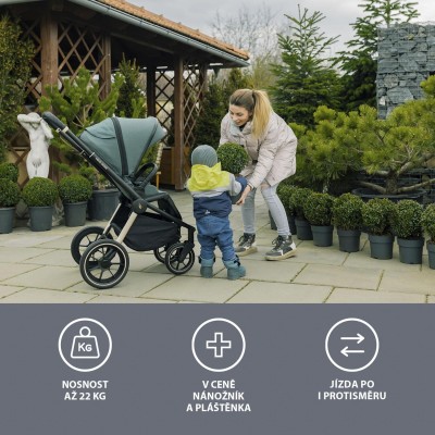 ZOPA Set kočárek Move Cross 2 + korba XL + adaptér, Bright Night Bright Night