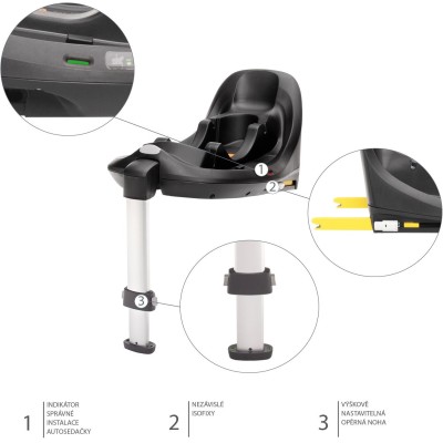 ZOPA Autosedačka XM Plus i-Size bundle, Night Black Night Black