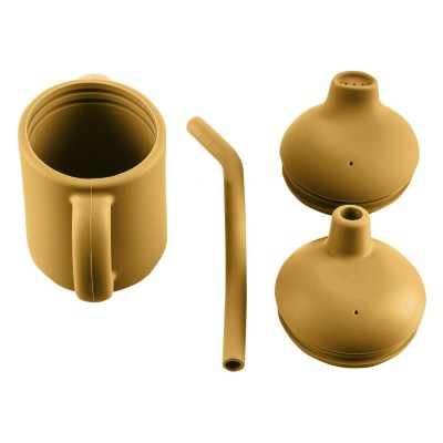 ZOPA Silikonový hrníček 2v1, Mustard Yellow Mustard Yellow