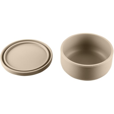 ZOPA Silikonová miska s víčkem, Sand Beige Sand Beige