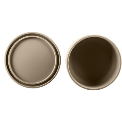 ZOPA Silikonová miska s víčkem, Sand Beige Sand Beige