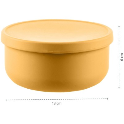 ZOPA Silikonová miska s víčkem, Sand Beige Sand Beige