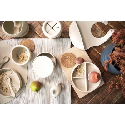 ZOPA Silikonová miska s víčkem, Sand Beige Sand Beige