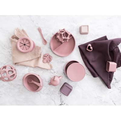 ZOPA Silikonová miska s víčkem, Sand Beige Sand Beige