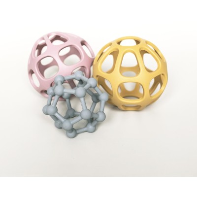 ZOPA Silikonové kousátko Atom, Dove Grey Dove Grey