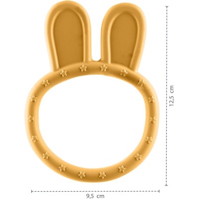 ZOPA Silikonové kousátko Rabbit, Dove Grey Dove Grey