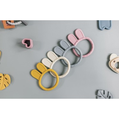 ZOPA Silikonové kousátko Rabbit, Dove Grey Dove Grey