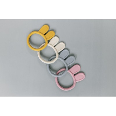 ZOPA Silikonové kousátko Rabbit, Dove Grey Dove Grey