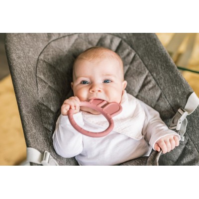 ZOPA Silikonové kousátko Rabbit, Dove Grey Dove Grey