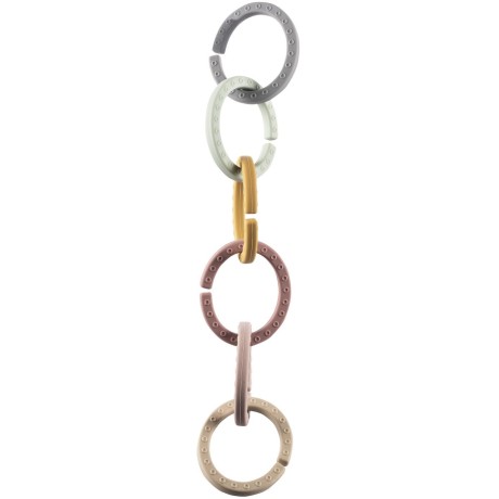 ZOPA Silikonové multifunkční kroužky řetěz, Multicolor Multicolor