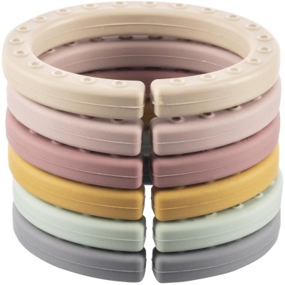 ZOPA Silikonové multifunkční kroužky řetěz, Multicolor Multicolor