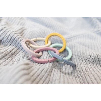 ZOPA Silikonové multifunkční kroužky řetěz, Multicolor Multicolor