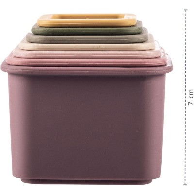 ZOPA Silikonové stohovací kalíšky, Multicolor Multicolor