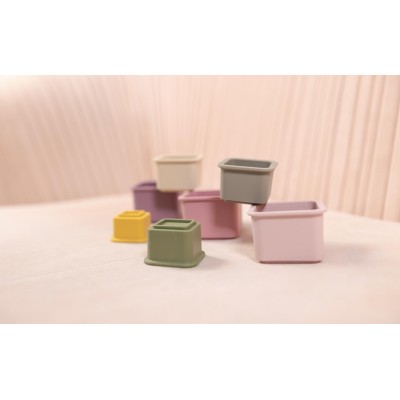 ZOPA Silikonové stohovací kalíšky, Multicolor Multicolor