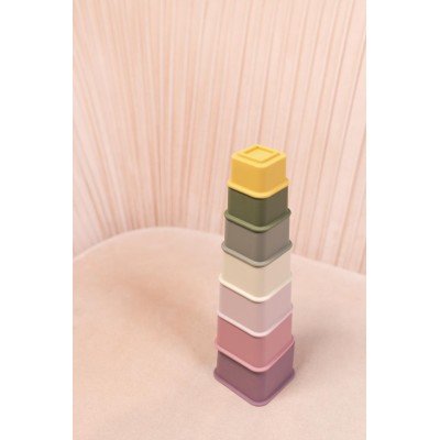 ZOPA Silikonové stohovací kalíšky, Multicolor Multicolor