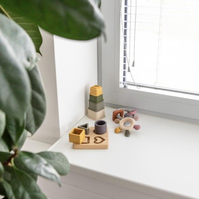 ZOPA Silikonové stohovací kalíšky, Multicolor Multicolor