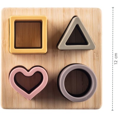 ZOPA Silikonová bambusová skládačka, Multicolor Multicolor