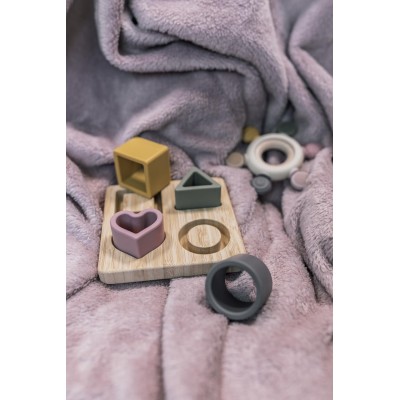 ZOPA Silikonová bambusová skládačka, Multicolor Multicolor