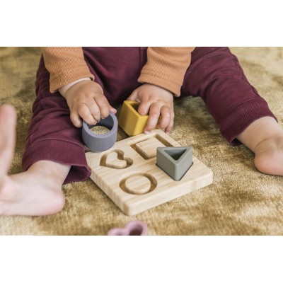 ZOPA Silikonová bambusová skládačka, Multicolor Multicolor