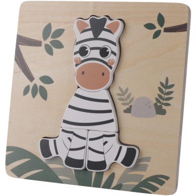 ZOPA Dřevěné puzzle malé, Zebra Zebra