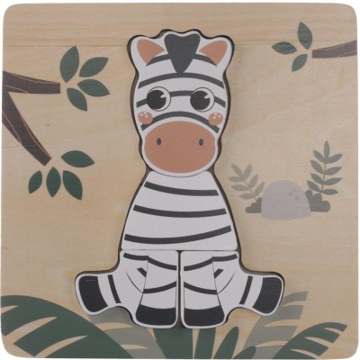 ZOPA Dřevěné puzzle malé, Zebra Zebra