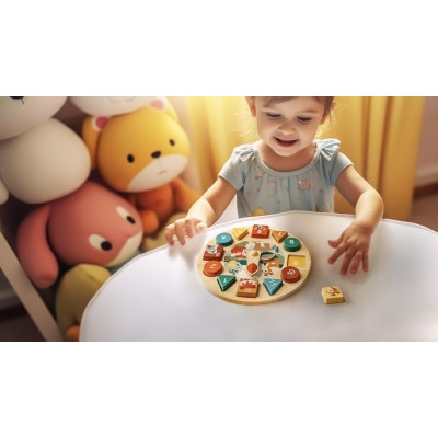 ZOPA Dřevěné aktivity hodiny, Wood Wood