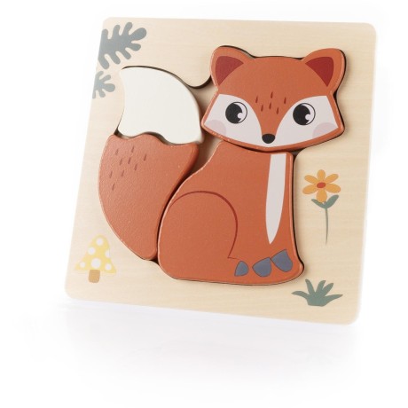 ZOPA Dřevěné puzzle malé, Fox Fox