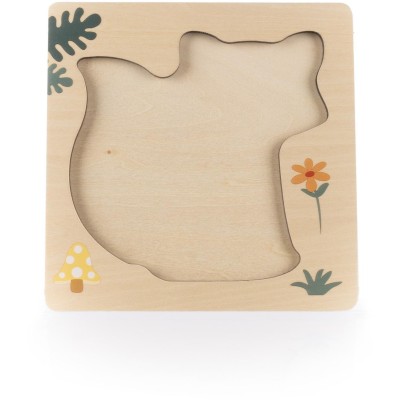 ZOPA Dřevěné puzzle malé, Fox Fox