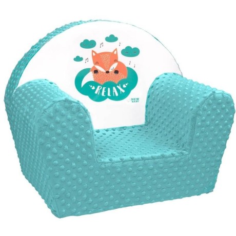 Dětské křeslo z Minky New Baby Liška mátové