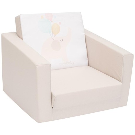 Dětské rozkládací křeslo New Baby Elephant béžová